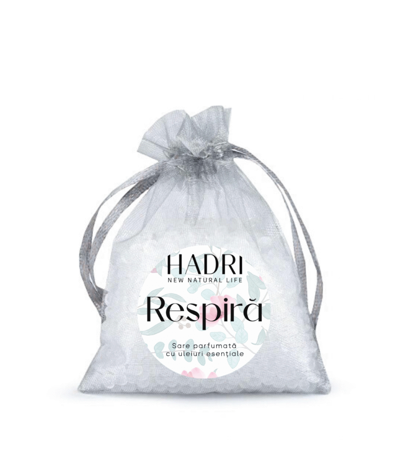 Sare parfumată cu uleiuri esențiale - Respiră - imagine 1