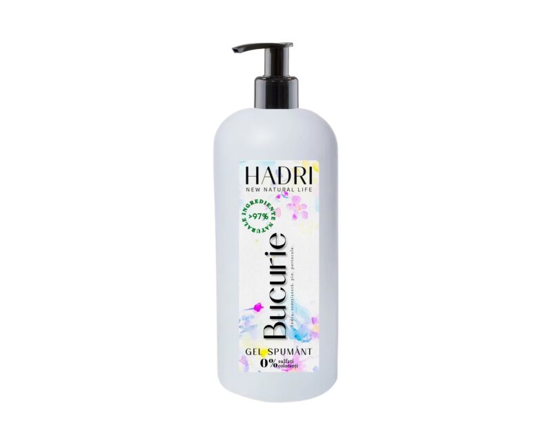 Gel Spumant Natural BUCURIE (Mâini și Corp) – 1 Litru - imagine 1