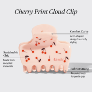 Kitsch - Agrafă Cloud cu Print Cireșe - Medie - imagine 2