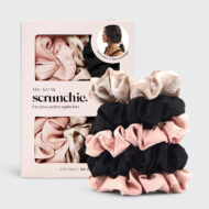 Kitsch - Set 5 Scrunchie-uri din Satin pentru Somn