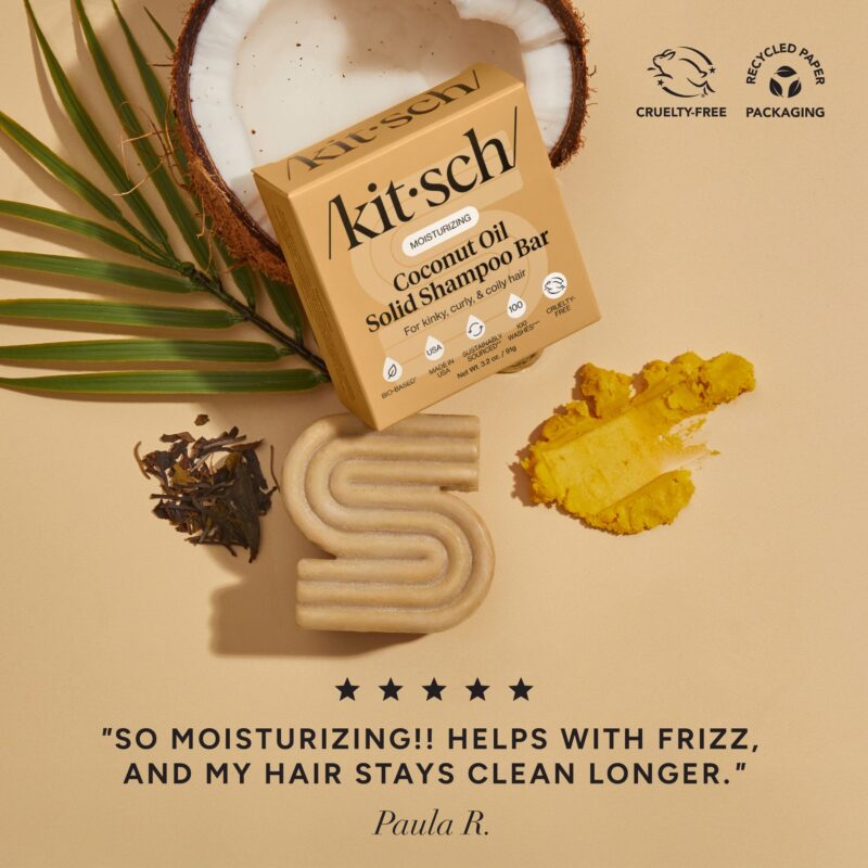 Kitsch - Șampon Solid cu Ulei de Cocos pentru Păr Uscat și Deteriorat - imagine 2