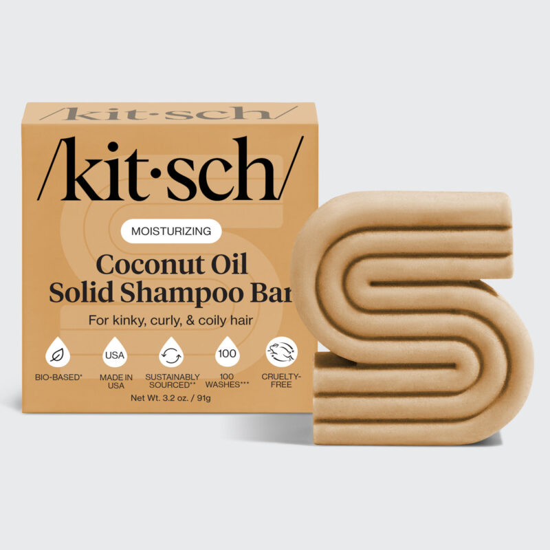 664938-CoconutOilShampooBar-BottleFreeBeauty-DeepMoisturizing-hero-1280x1280px.jpg Kitsch - Șampon Solid cu Ulei de Cocos pentru Păr Uscat și Deteriorat - imagine 1