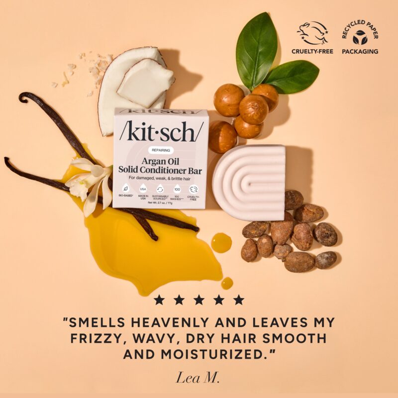 Kitsch - Balsam Solid Reparator cu Ulei de Argan - imagine 2