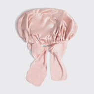 Kitsch - Bonetă Supradimensionată din Satin - Blush - imagine 5