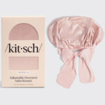 Kitsch - Bonetă Supradimensionată din Satin - Blush