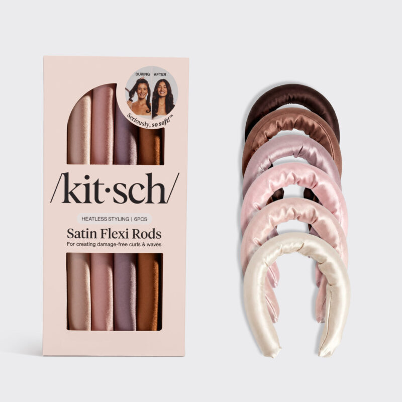 Kitsch - Set 6 Bigudiuri Flexibile din Satin - imagine 1