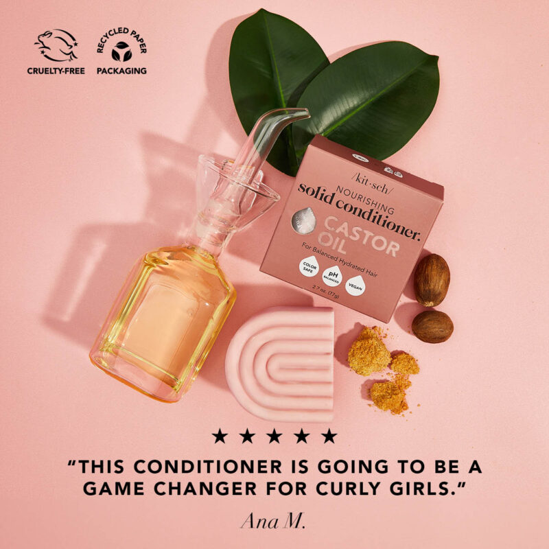 Kitsch - Balsam Solid Nutritiv cu Ulei de Ricin - imagine 2